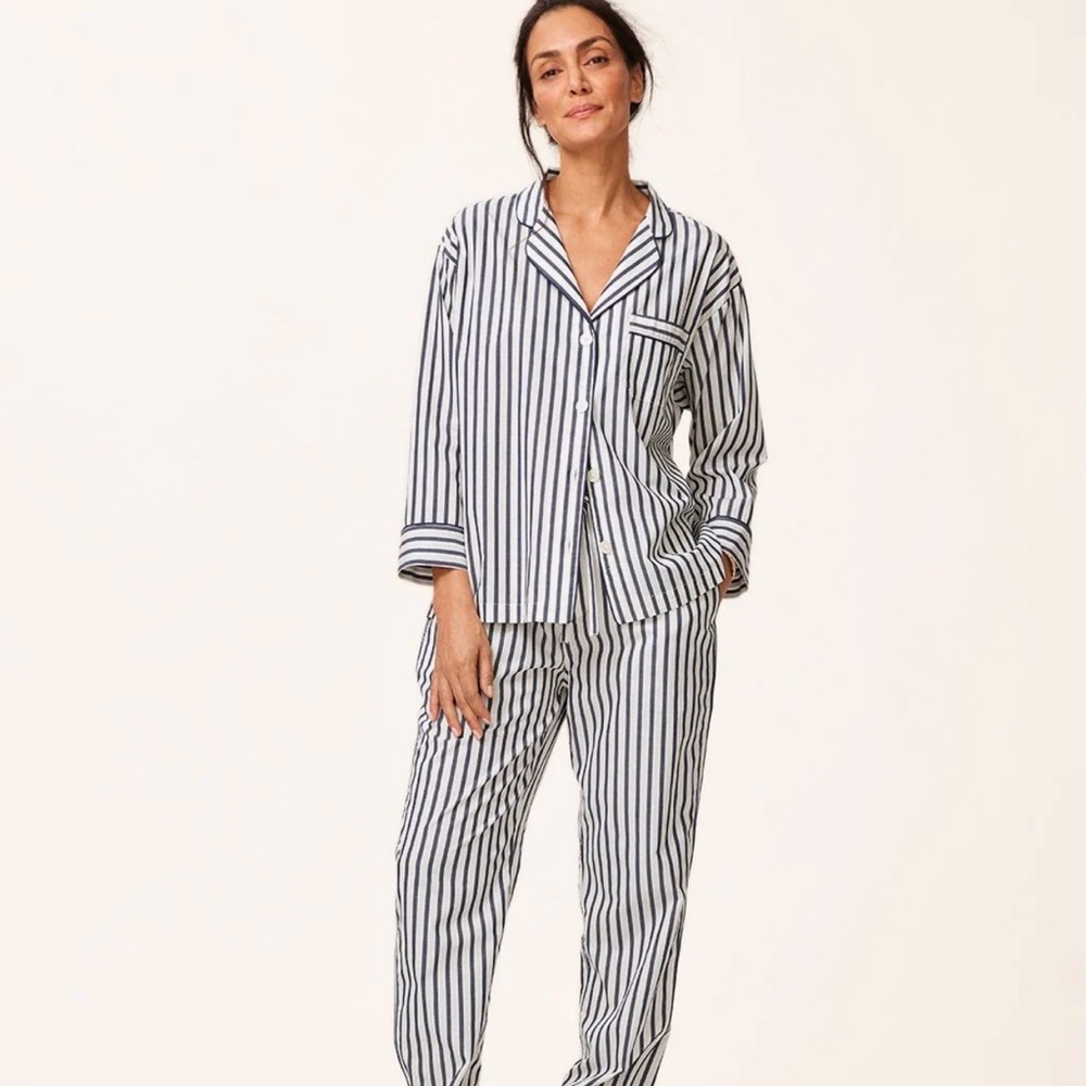 Sleepy Jones Marina Long Sleeve Pajamas Size M (washed not worn) new $198